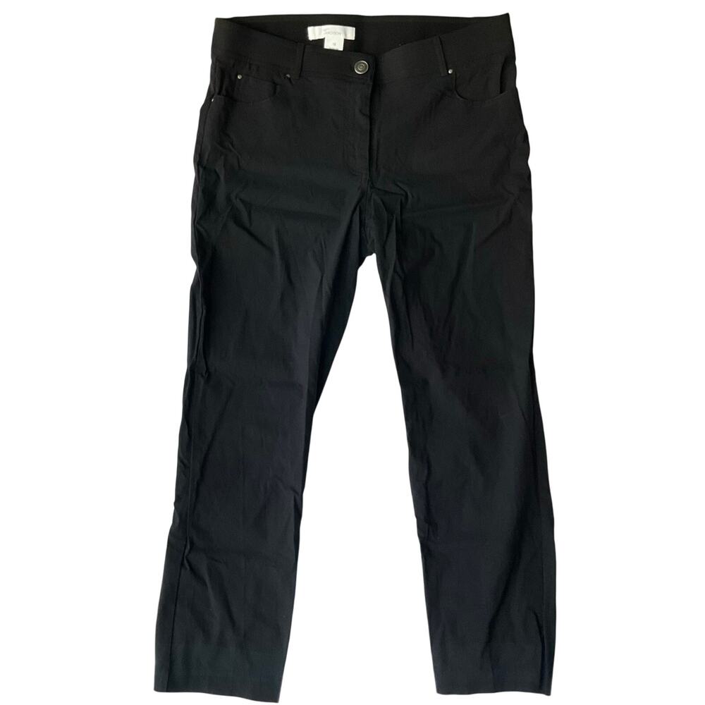 89th + Madison Women’s Denim Lightweight Straight Boot Cut Jeans size 12, Black